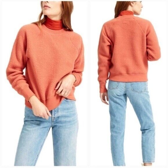 Everlane The ReNew Fleece Oversized Raglan Sweatshirt Size XXS - Picture 1 of 6